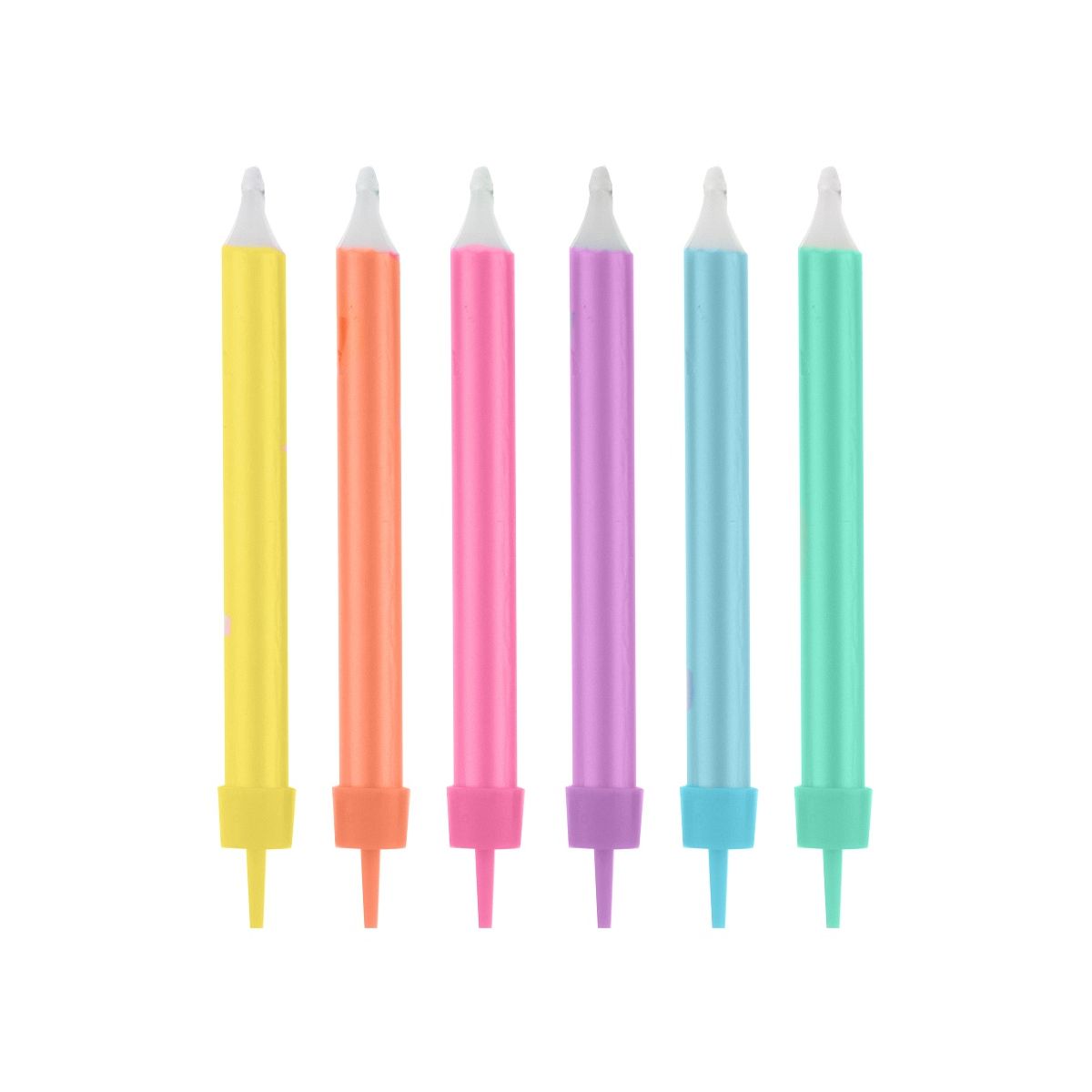 Świeczka urodzinowa Jumbo kolor mix 12 sztuk Godan (SF-SJKM)