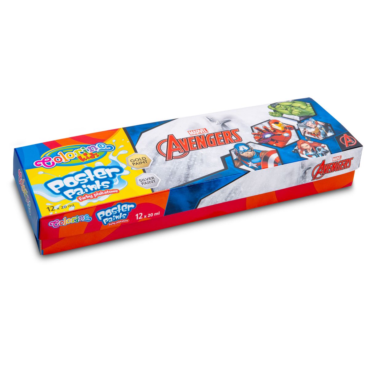 Farby plakatowe Avengers kolor: mix 20ml 12 kolor. Patio (91420)