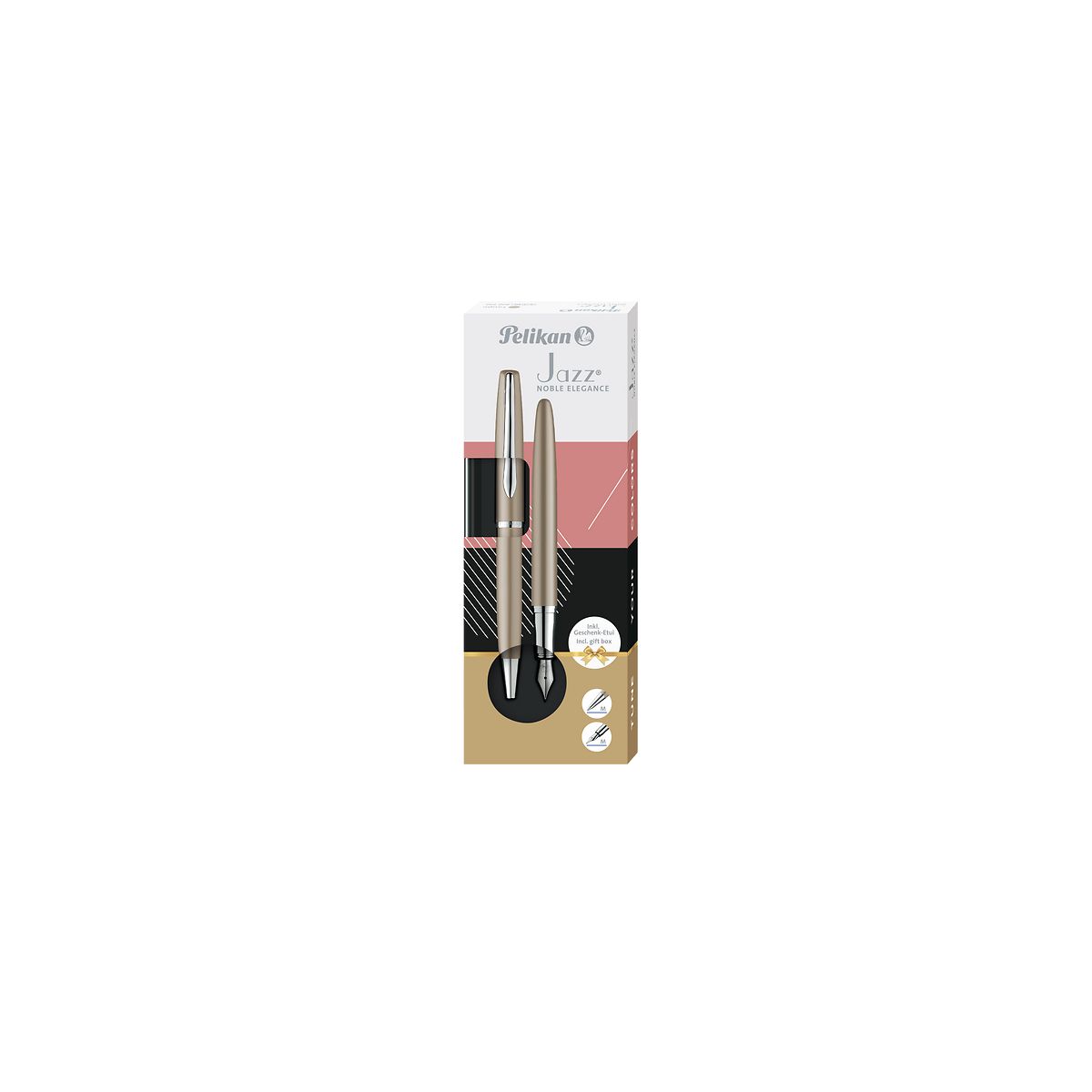 Zestaw piśmienniczy Pelikan Jazz Noble Elegance Taupe pióro+długopis (400198412)