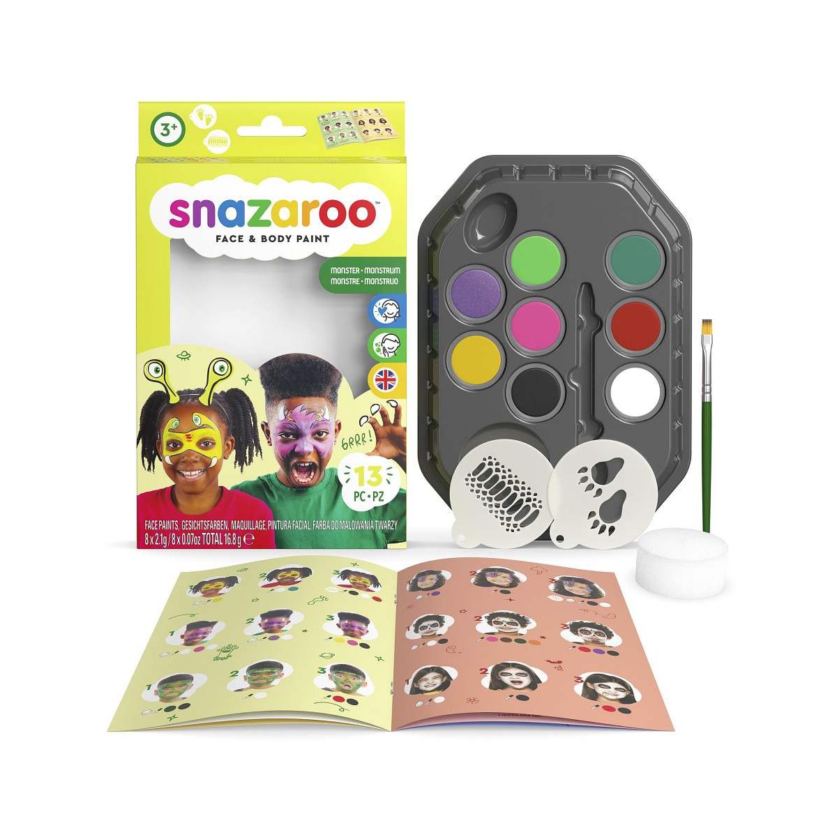 Farby do twarzy zestaw Monster Snazaroo (1172190)
