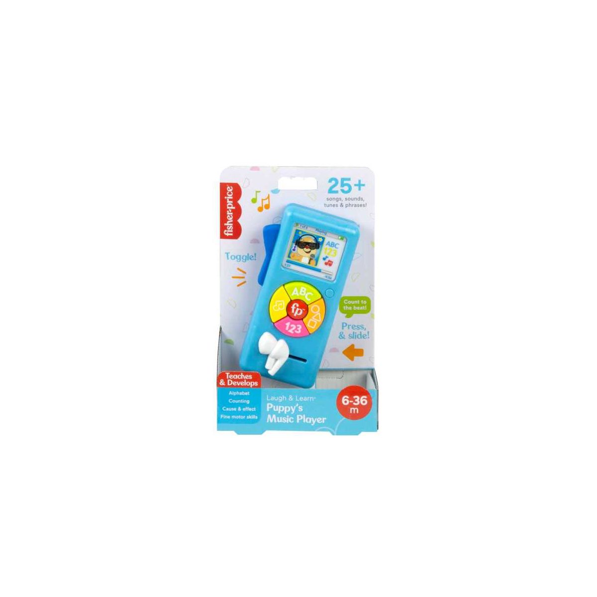 Zabawka dźwiękowa Odtwarzacz muzyczny 123 Fisher Price (HRC30)