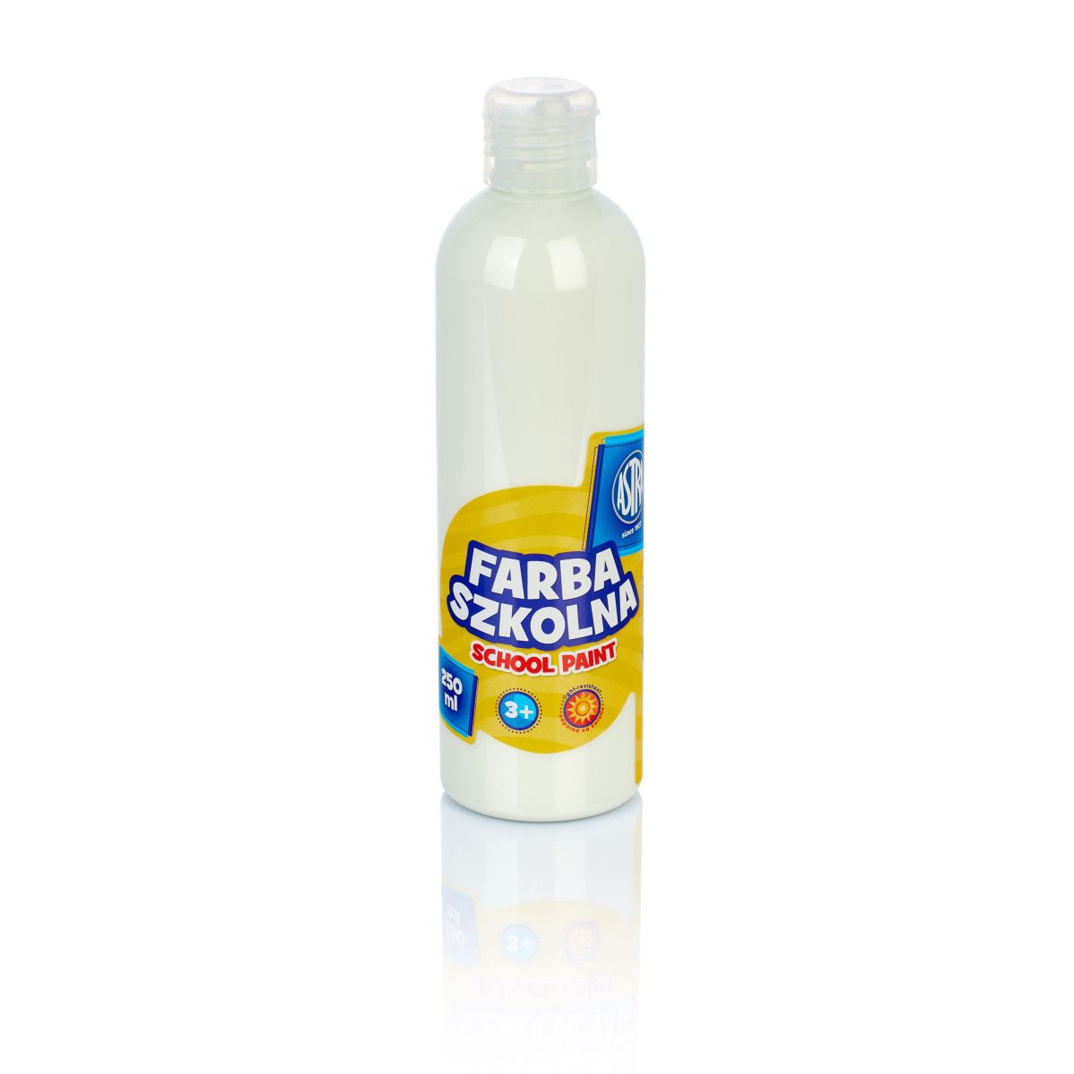 Farby plakatowe Astra kolor: biała 250ml 1 kolor.