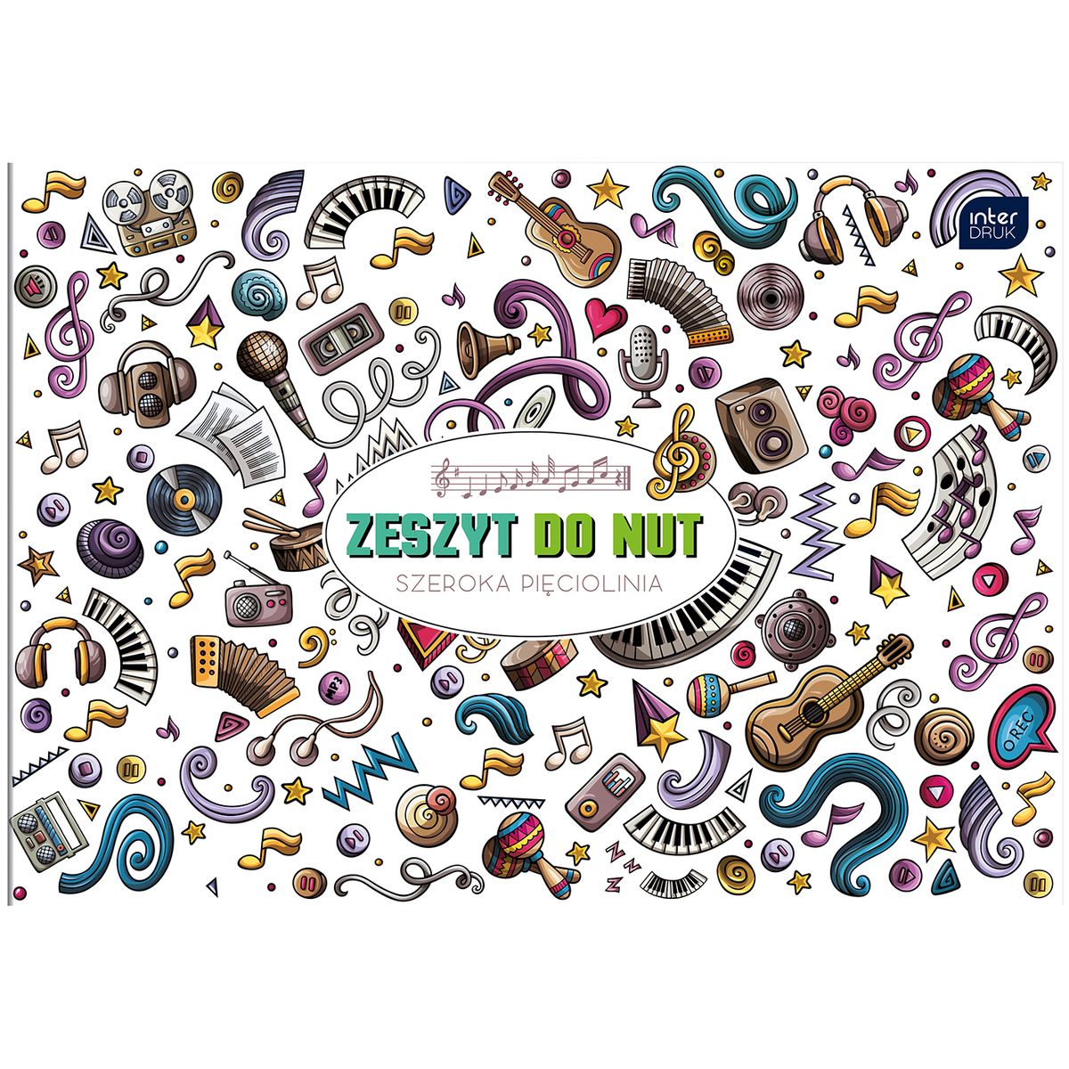 Zeszyt do nut Interdruk B5 16k. 70g linia (ZENB5)