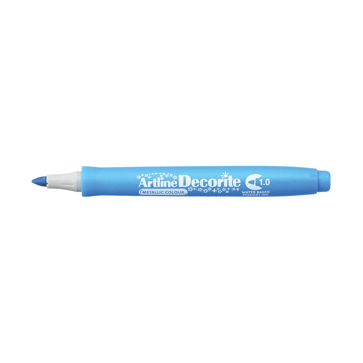 Marker permanentny Artline metaliczny decorite, niebieski 1,0mm pędzelek końcówka (AR-033 1 8)