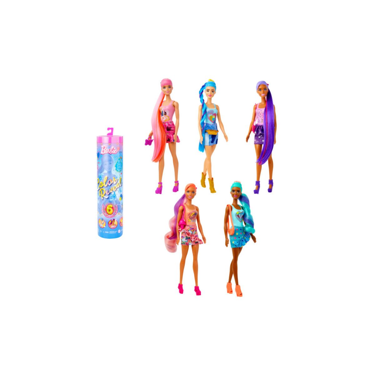 Lalka Barbie Color Reveal Seria Totalny Dżins [mm:] 290 (HJX55)