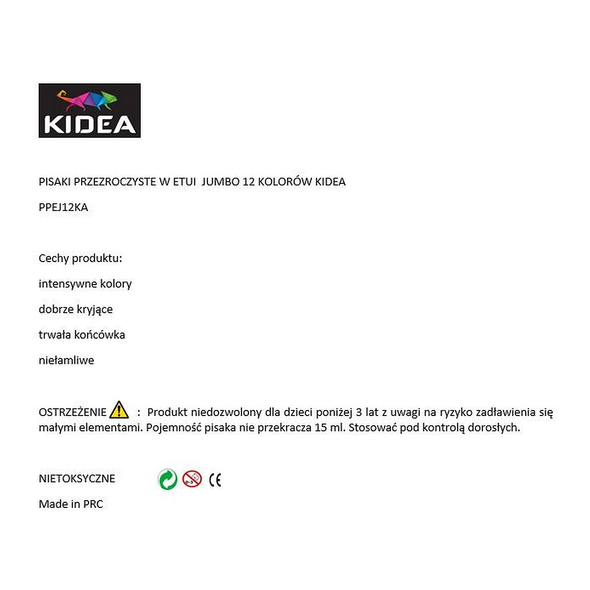 Flamaster Kidea KIDART (PPEJ12KA)