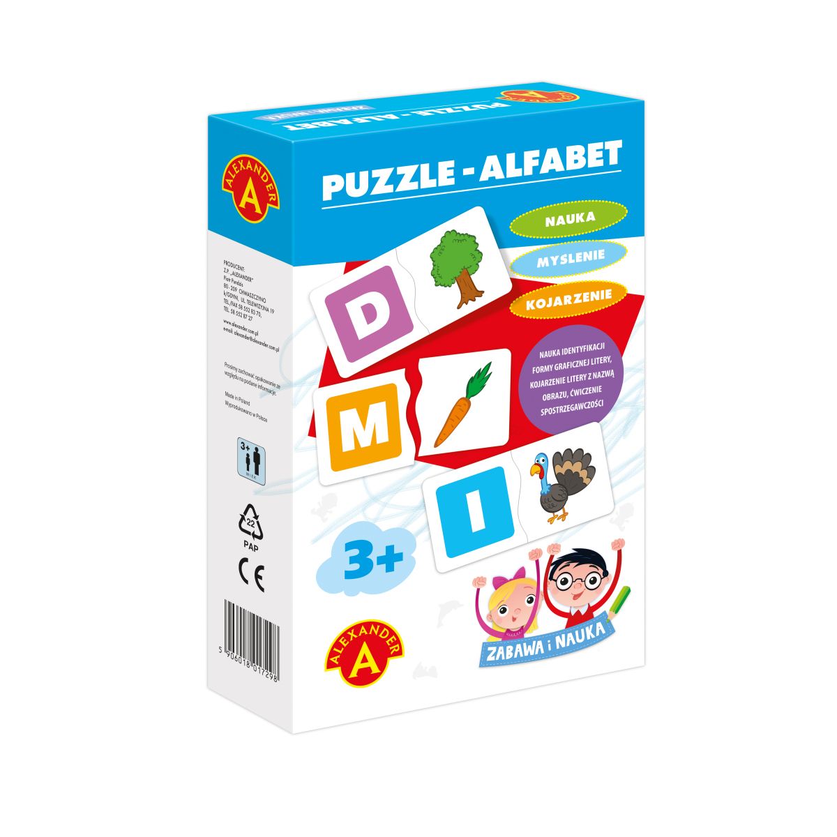 Gra edukacyjna Alexander Zabawa i nauka. Puzzle - Alfabet