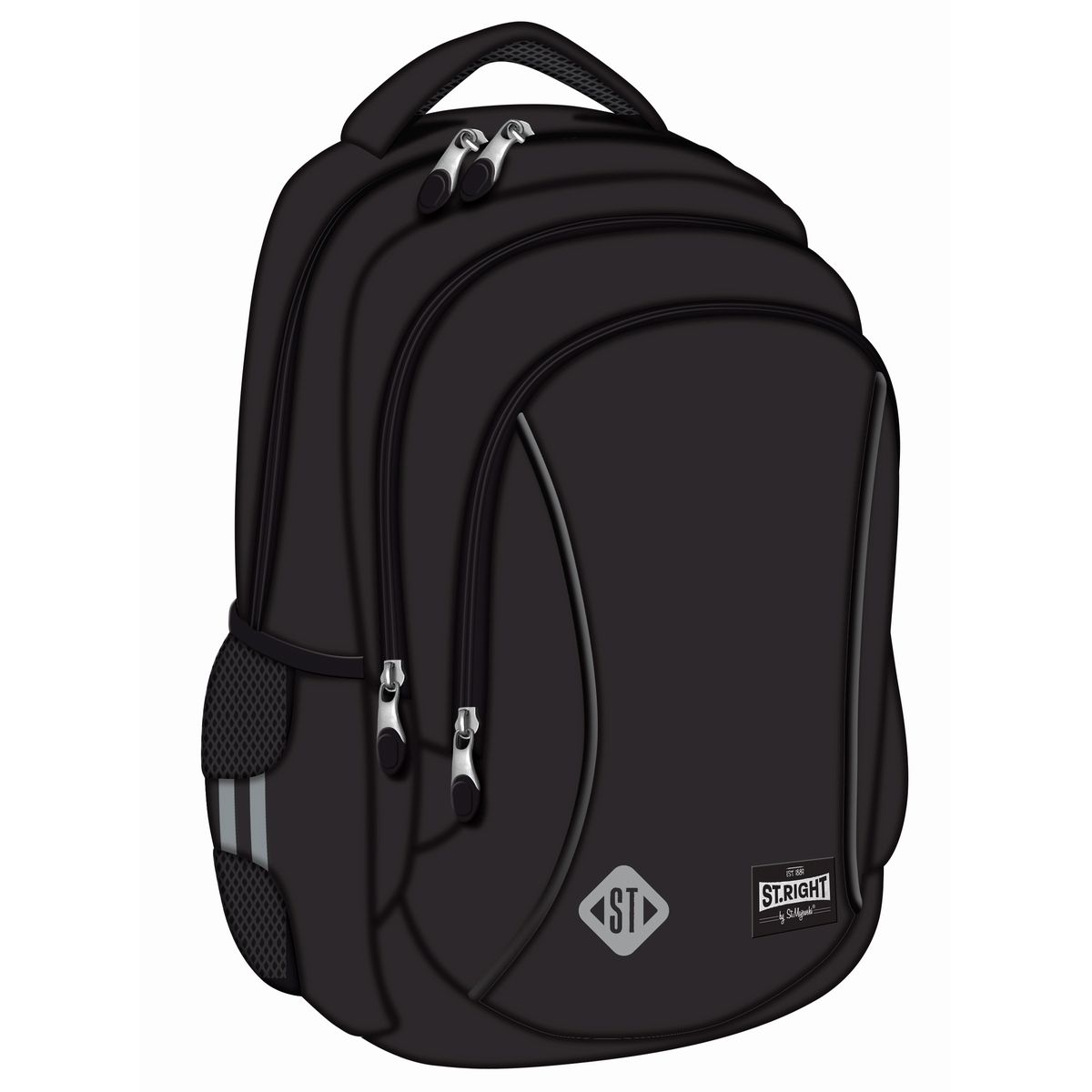 Plecak BLACK VINTAGE 3-KOMORY St.Right (BP-77)