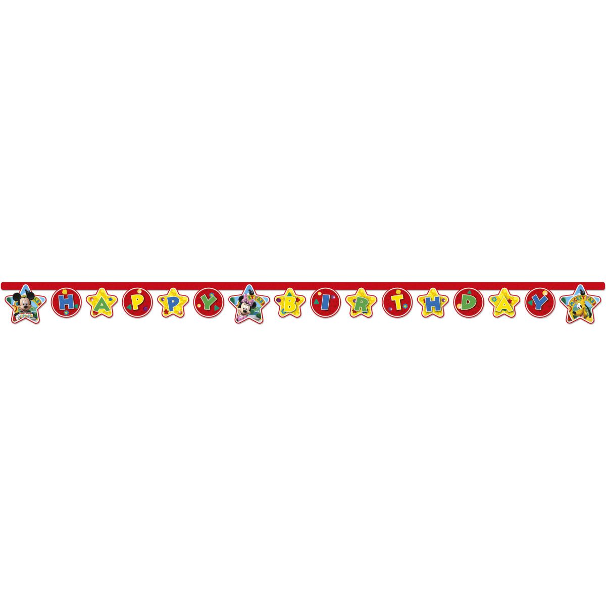 Wstążka Godan mickey happy birthdayx2,5 [mm x m] czerwona (81514)