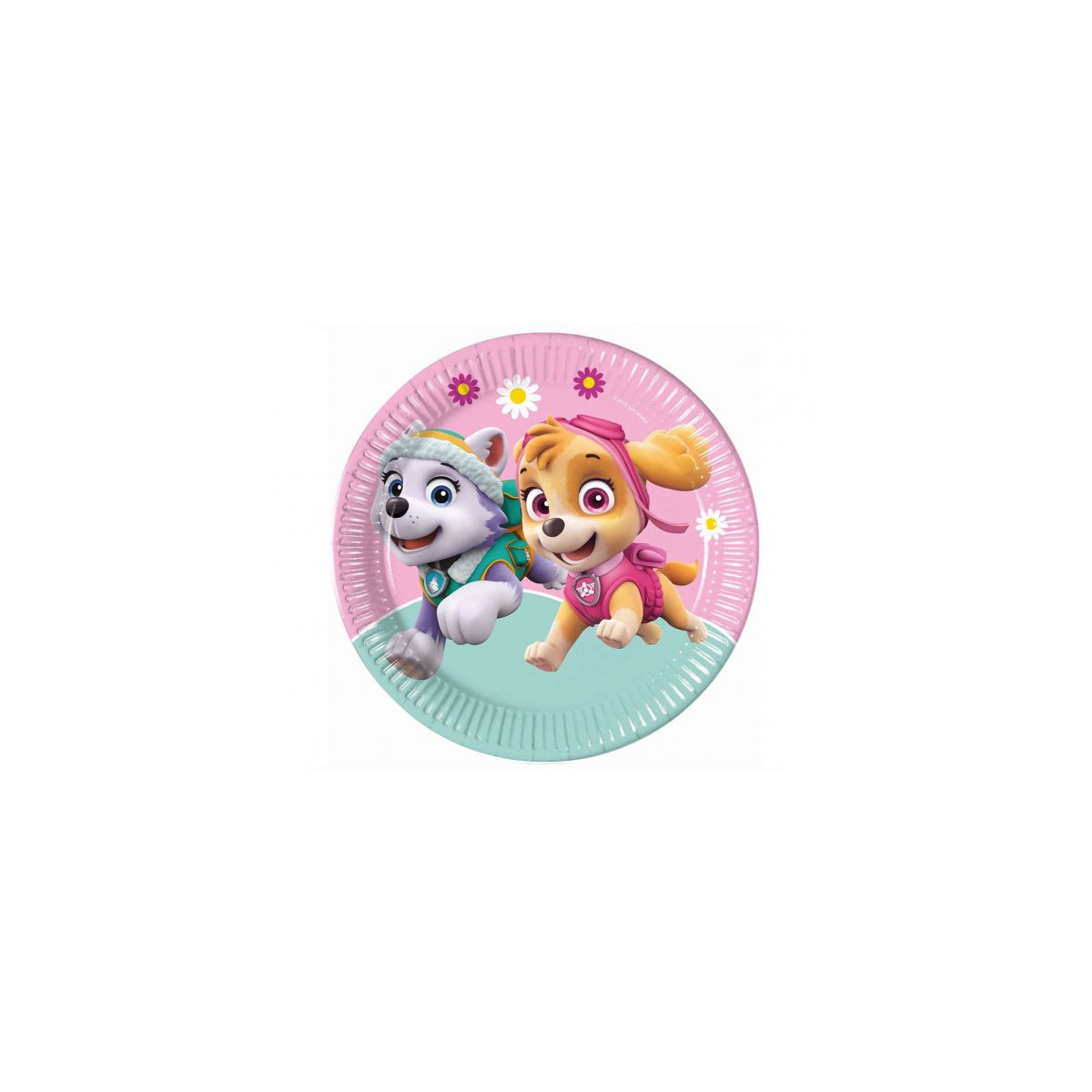 Talerz jednorazowy Godan Paw Patrol Skye & Everest śr. 230mm 8 szt (93442)