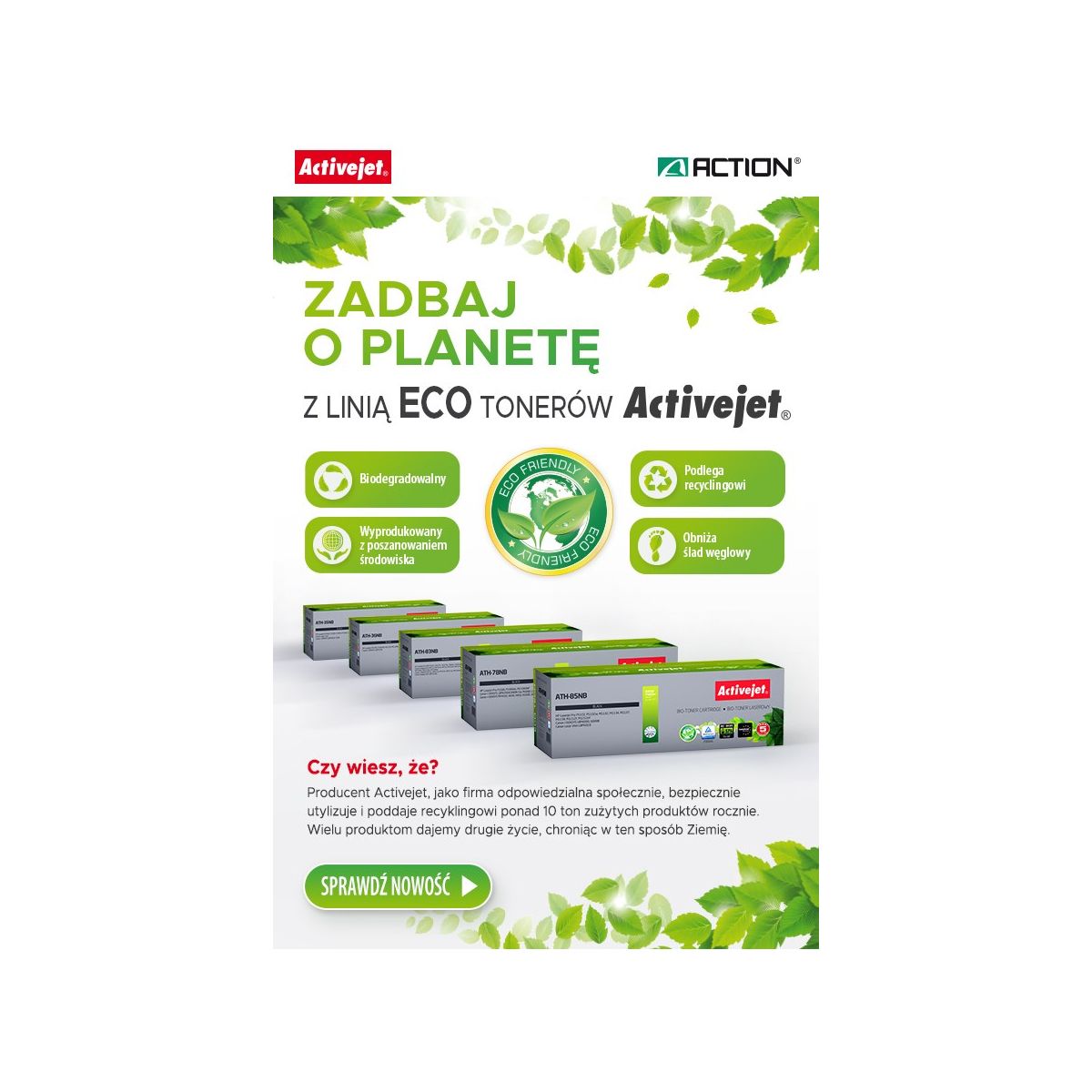 Toner alternatywny Activejet Bio Do HP 35A CB435A czarny (EXPACJTHP0471)