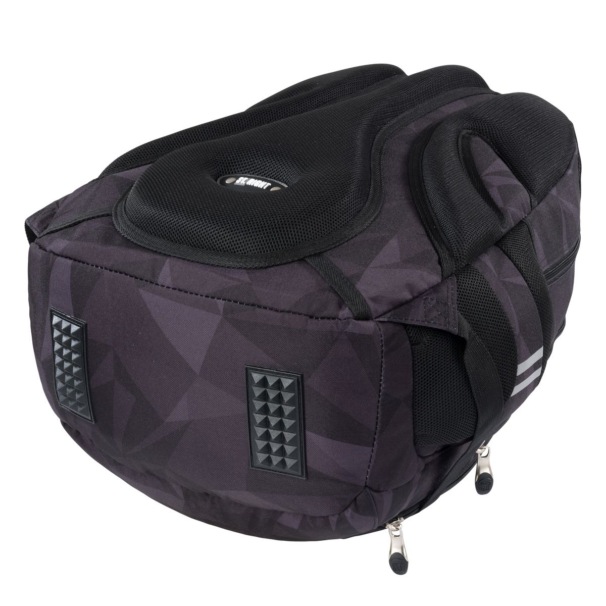 Plecak GEOMETRIC GREY 5903235673511 4-KOMORY St.Right (BP-04)