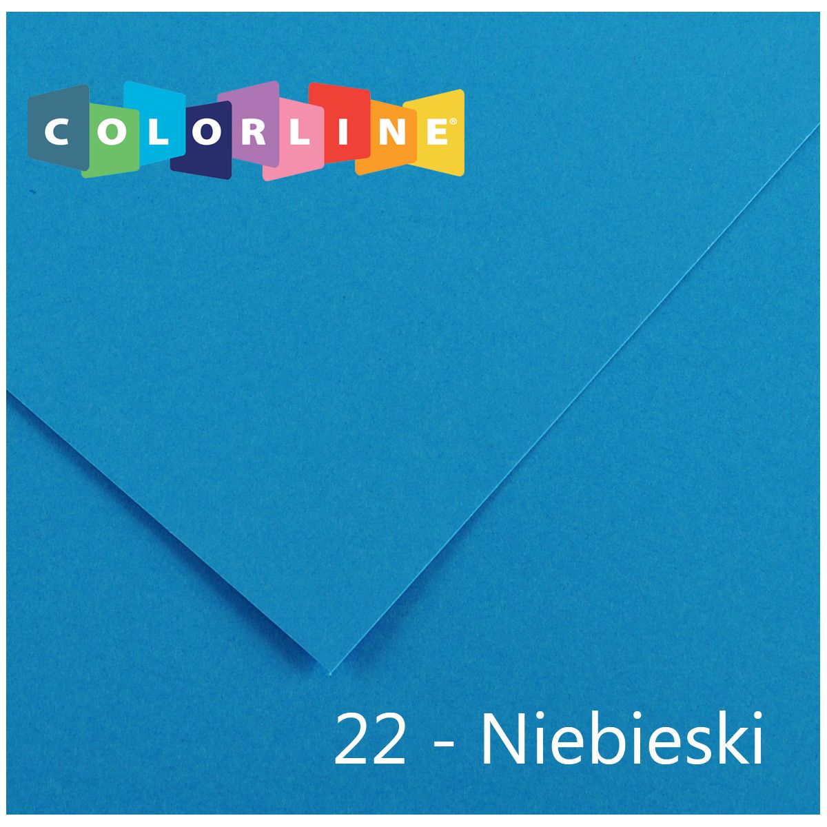 Brystol Canson Colorline 22 niebieski 150g 10k [mm:] 500x650 (31074S051)