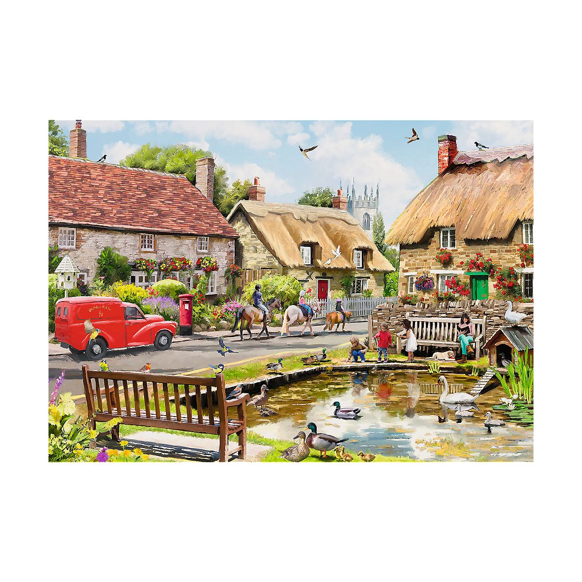 Puzzle Trefl Premium Plus Lato w miasteczku 1000 el. (10808)