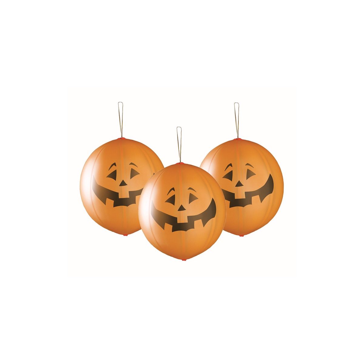 Balon gumowy Godan PREMIUM DYNIE NA HALLOWEEN 3 szt pomarańczowy 450mm 18cal (GB/PG17)