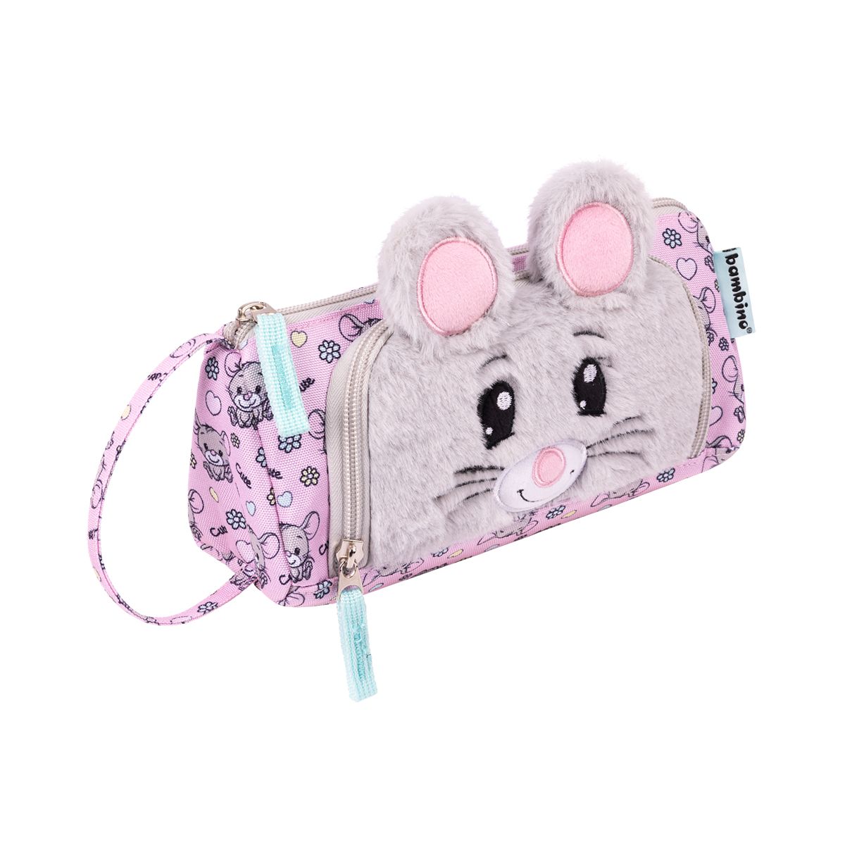 Saszetka Bambino Bambino MOUSE PC-01 trójkątna 5903235663796 mix (Z USZTYWNIANA KLAPKĄ)