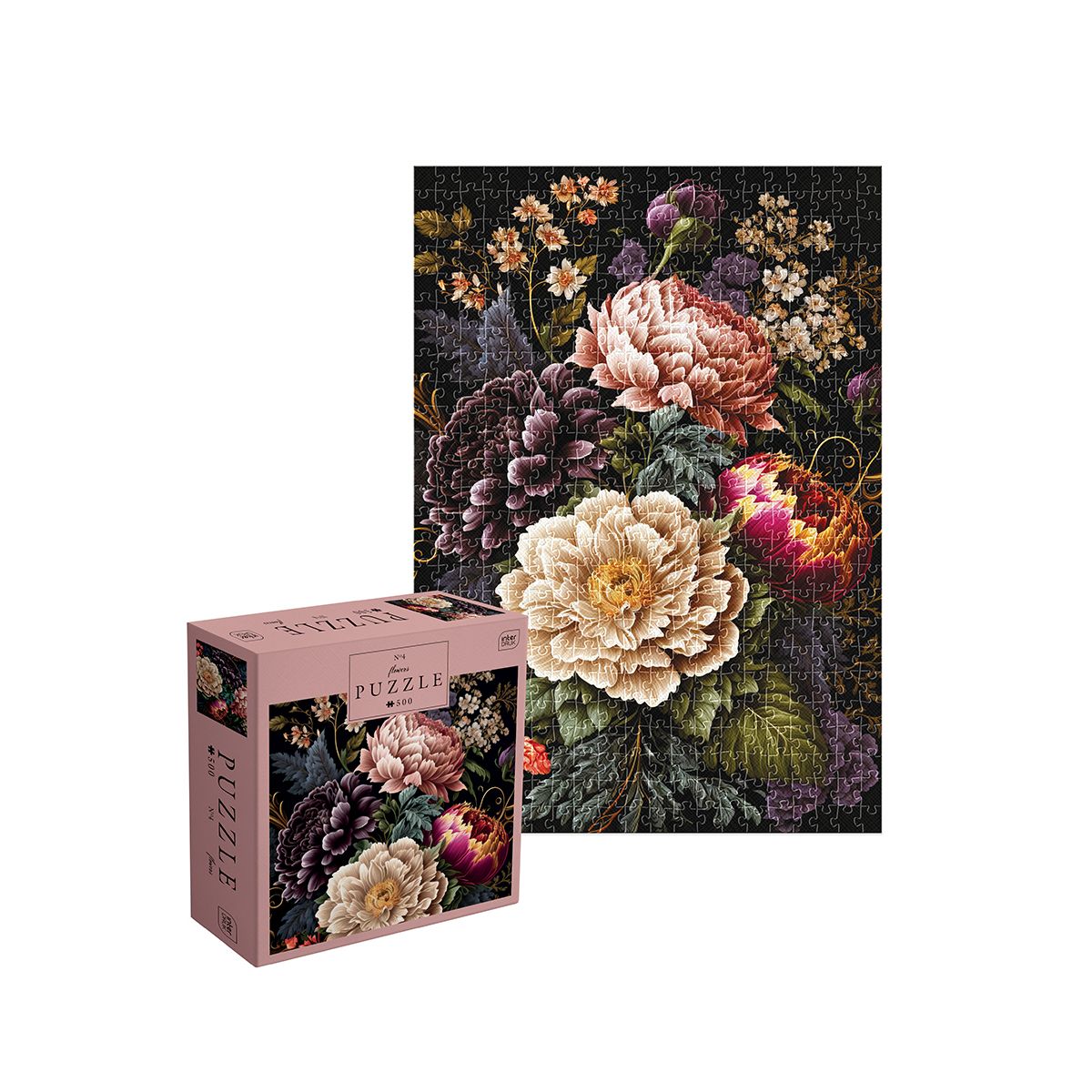 Puzzle FLOWERS 4 PUZZLE 500 500 el. Interdruk (5902277370075)