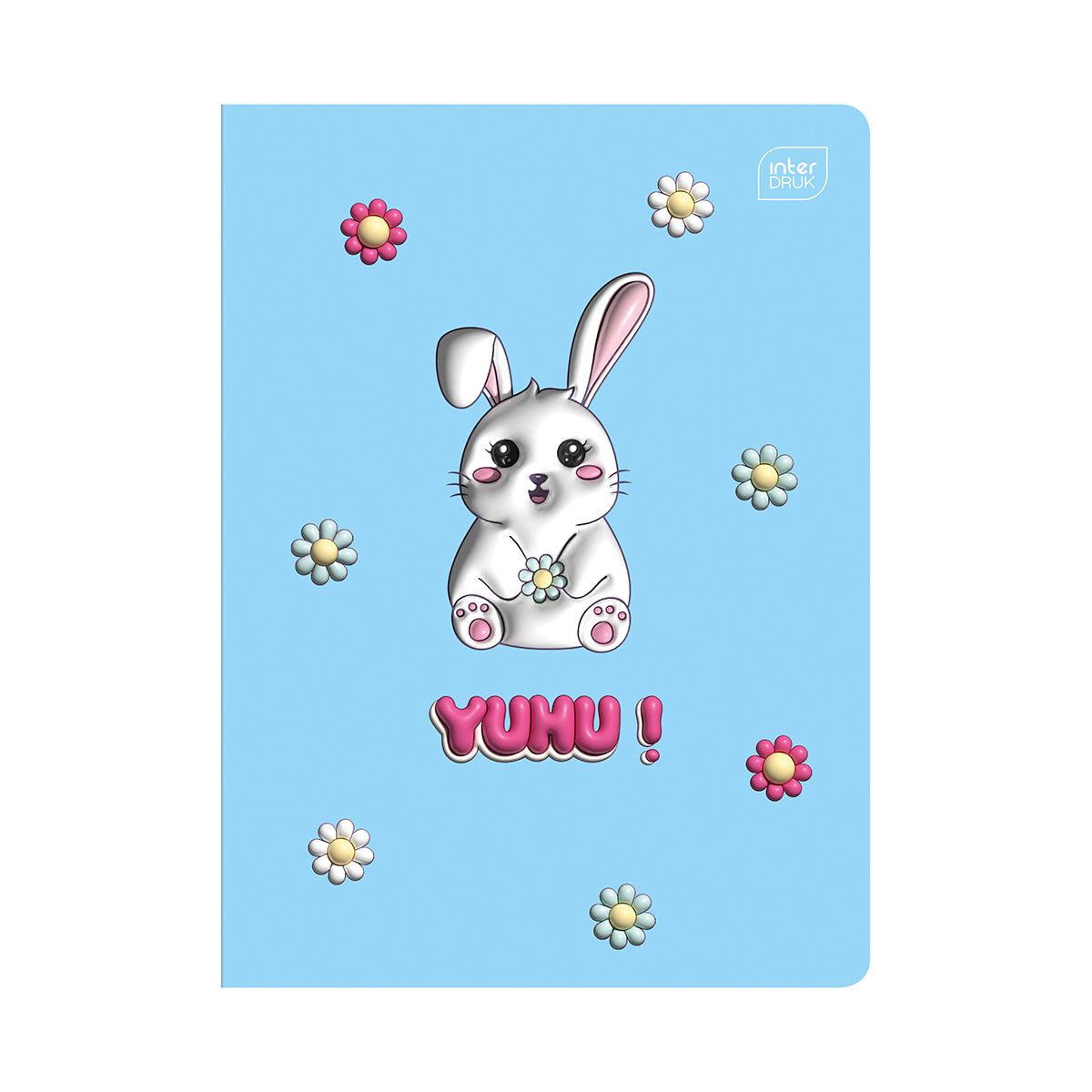 Zeszyt YUHU A5 16k. 70g linia kolor Interdruk