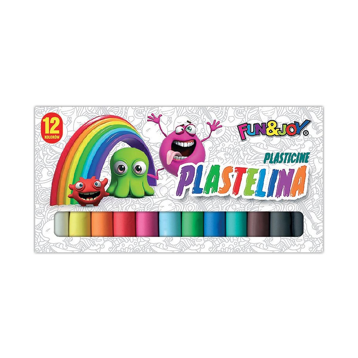 Plastelina Fun&Joy 12 kolorów