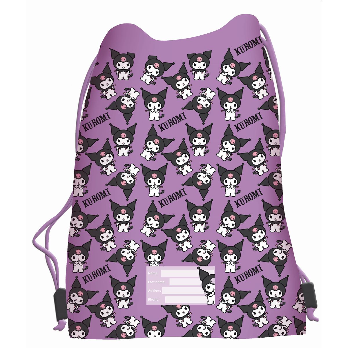 Worek na buty KUROMI violet St.Majewski