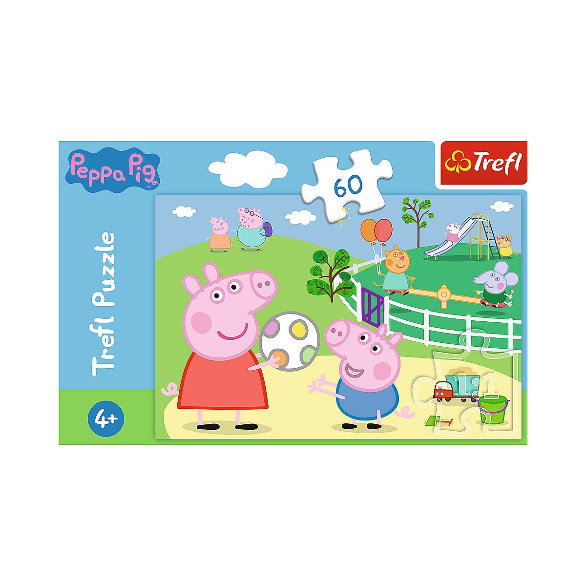 Puzzle Trefl Peppa Pig Zabawy w gronie przyjaciół 60 el. (17356)