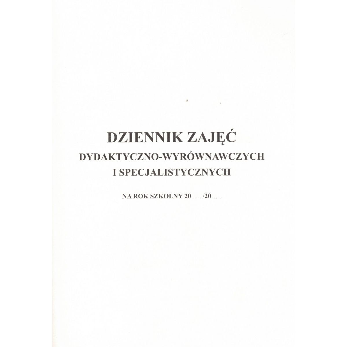 Dziennik Dziennik zajęć dydaktyczno-wyrównawczych i spec. A4 Beta Druk (DZZD-WiS)