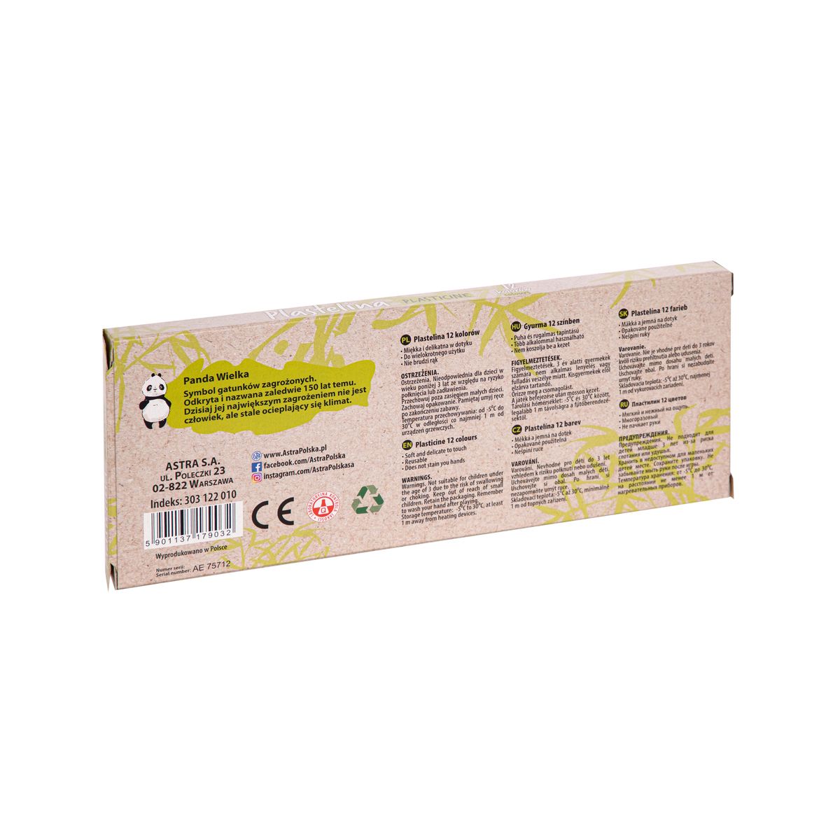 Plastelina Astra 12 kol. ECO mix (303122001)