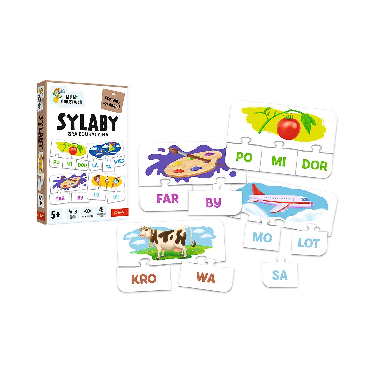 Gra edukacyjna Trefliki Sylaby Trefl (02813)