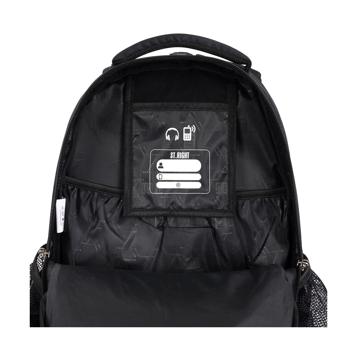 Plecak Stright BLACK VINTAGE 5903235674686 4-KOMORY St.Right (BP-05)