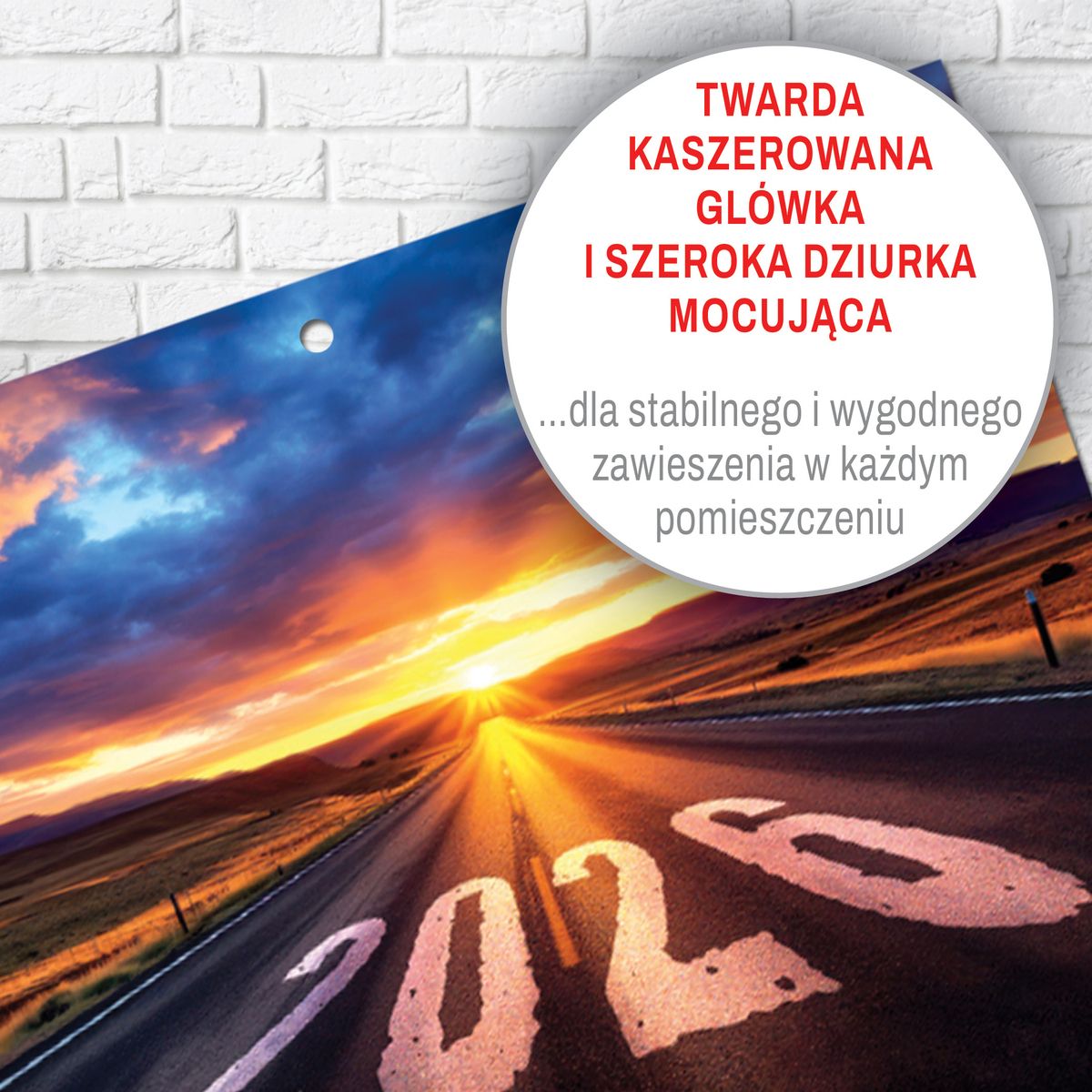 Kalendarz ścienny PREMIUM trójdzielny A4 Press (DROGA)