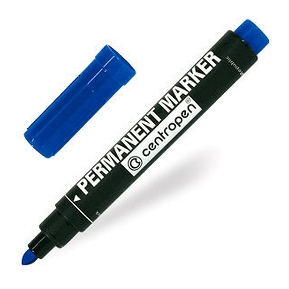 Marker permanentny Centropen, niebieski 2,5mm okrągła końcówka (8566)