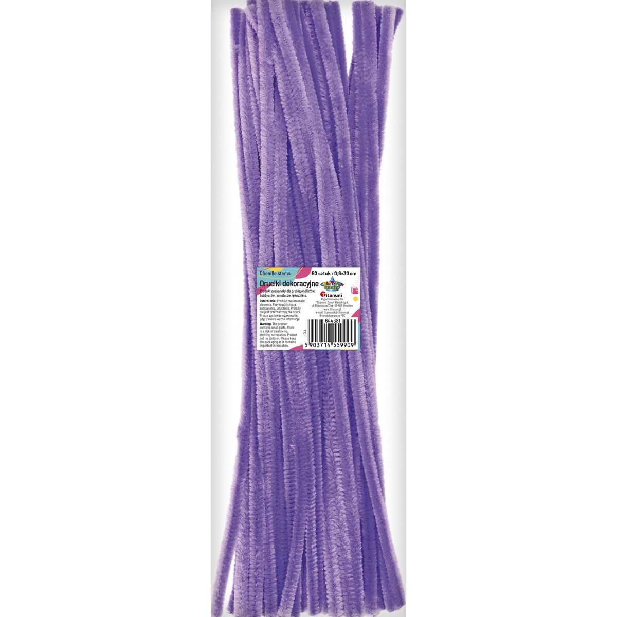 Drucik Craft-Fun Series kreatywny kolor: fioletowy 300mm 50 szt Titanum (T10)