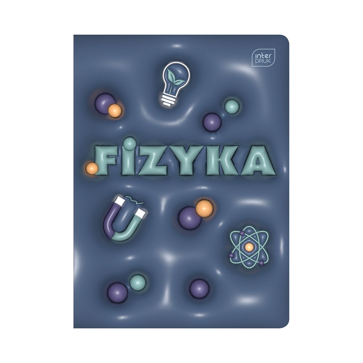 Zeszyt tematyczny HYBRID FIZYKA A5 60k. 70g krata Interdruk (+pigułka wiedzy)