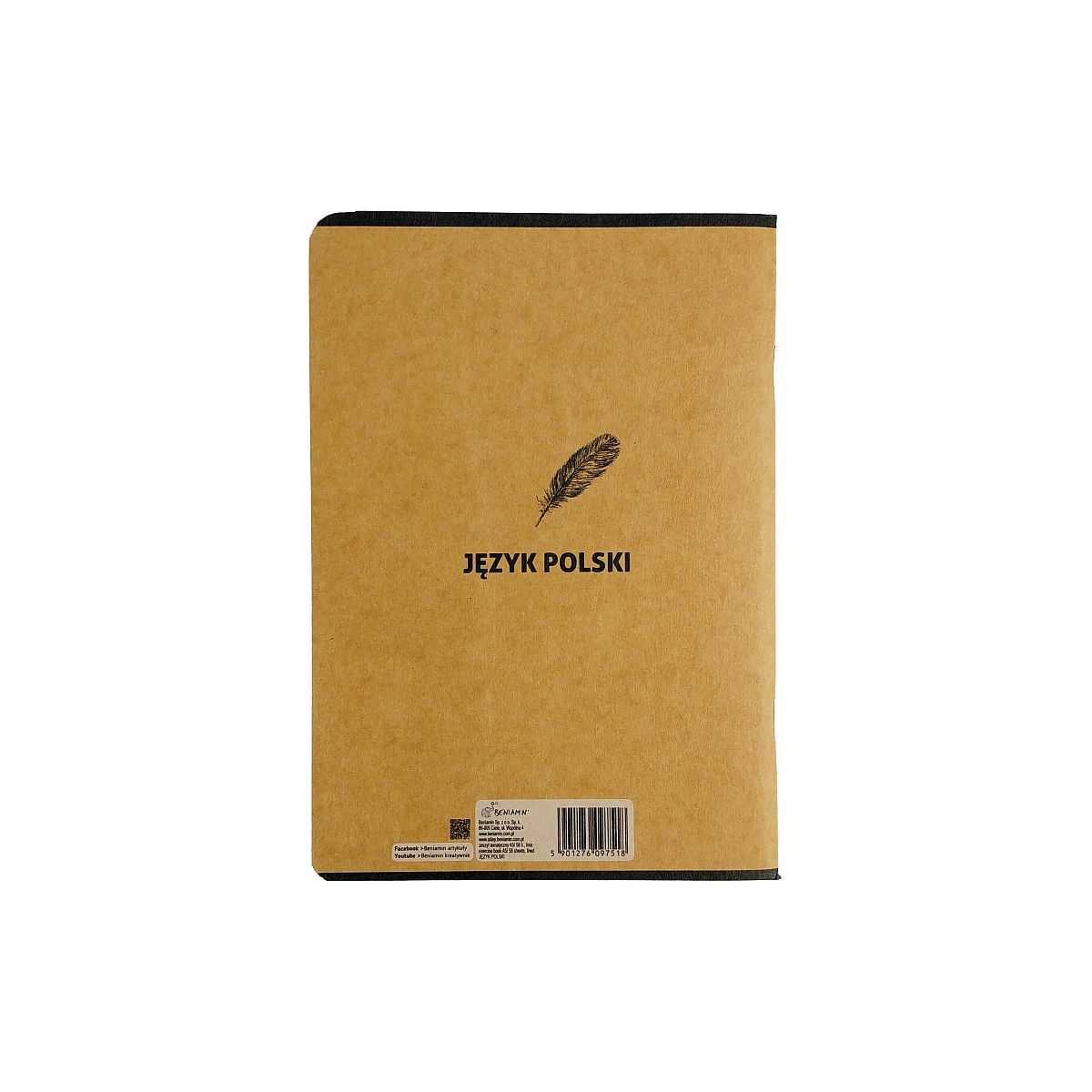 Zeszyt Beniamin Kraft Liner j.polski A5 5k. 70g linia [mm:] 147x209 (7518)