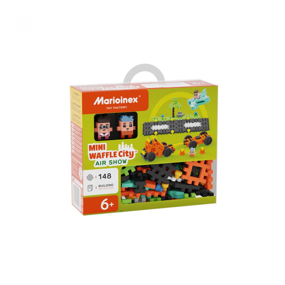 Klocki konstrukcyjne Mini Waffle City 148 elementów Pokaz lotniczy Marioinex