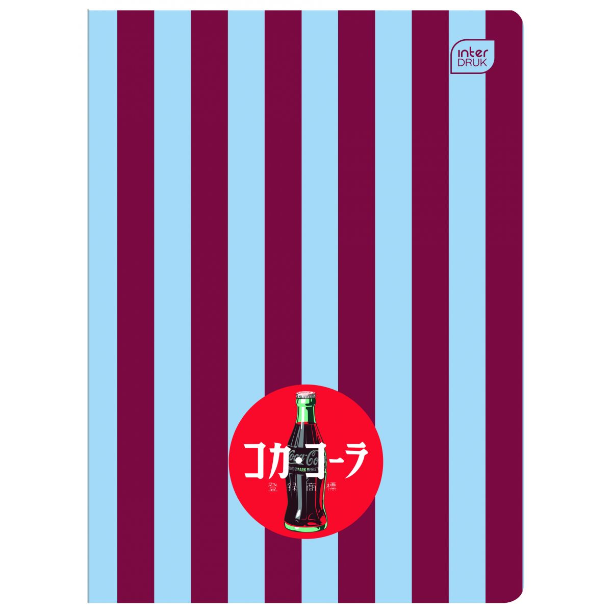 Zeszyt SOFT TOUCH COCA COLA A5 80k. 70g krata Interdruk