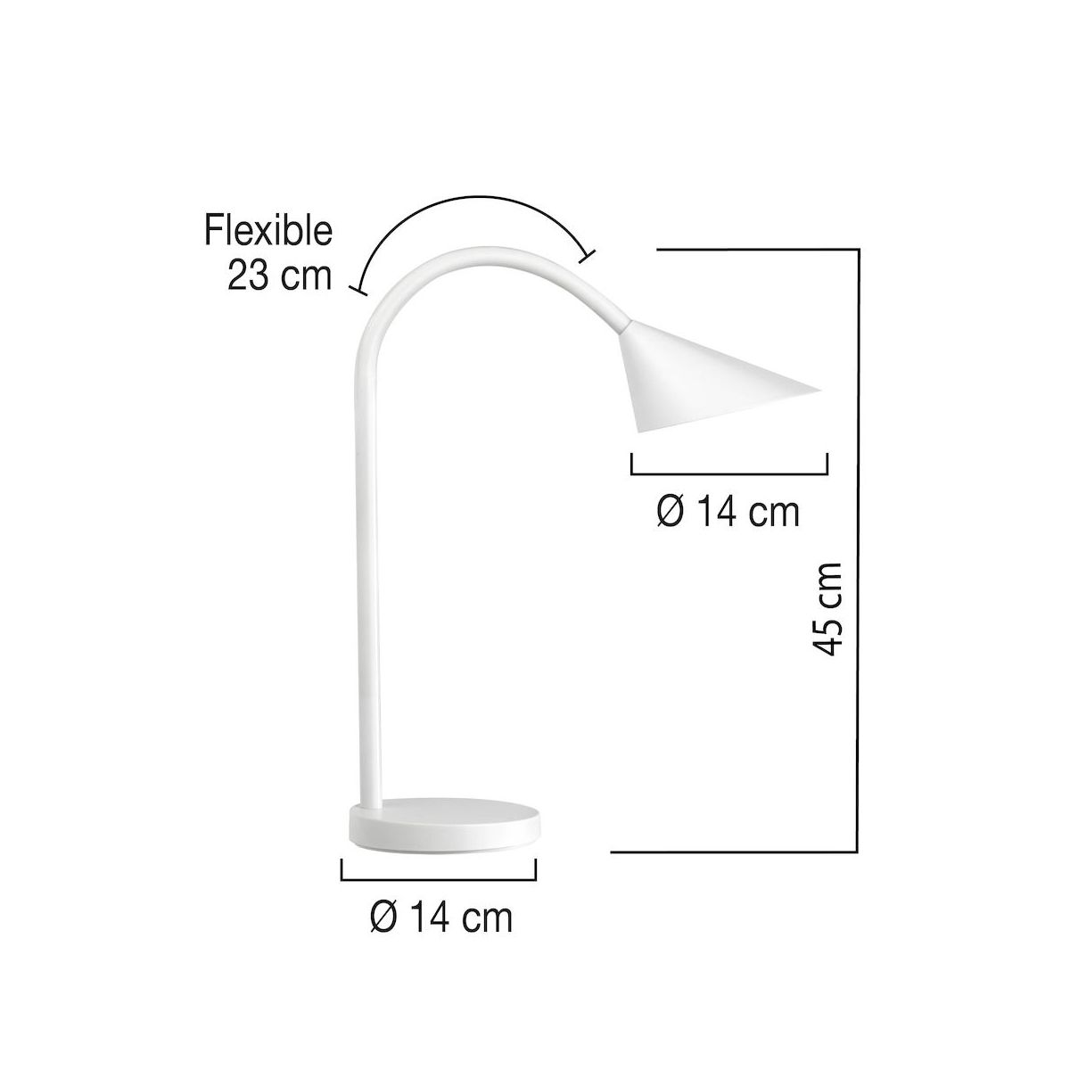 Lampka biurowa Sol Led Biała Unilux (400077404)