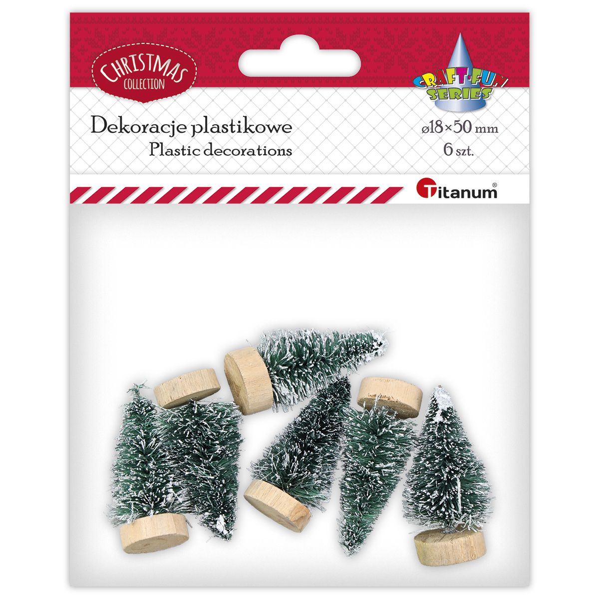Ozdoba świąteczna Craft-Fun Series miniaturowa choinka Titanum (DIY-CH-12(7))