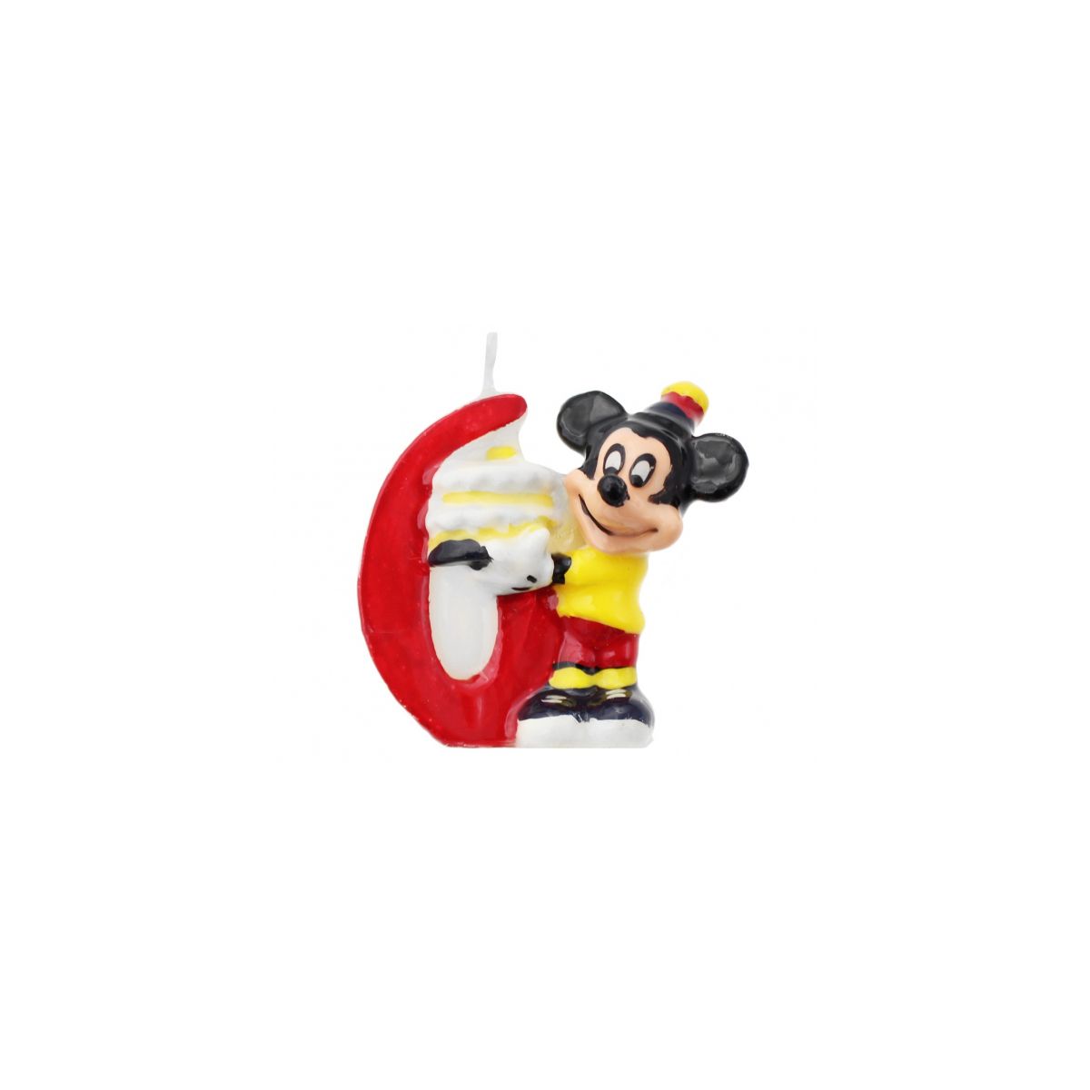 Świeczka urodzinowa Cyfra 6 - Myszka Mickey Arpex (DS2279)