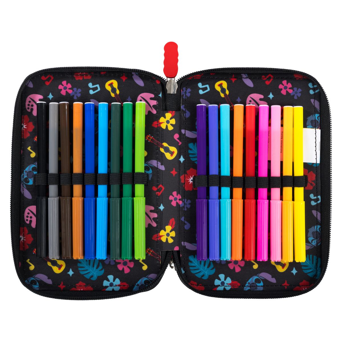 Piórnik St.Majewski STITCH Black ALOHA POTRÓJNY (z wyposażnieniem)