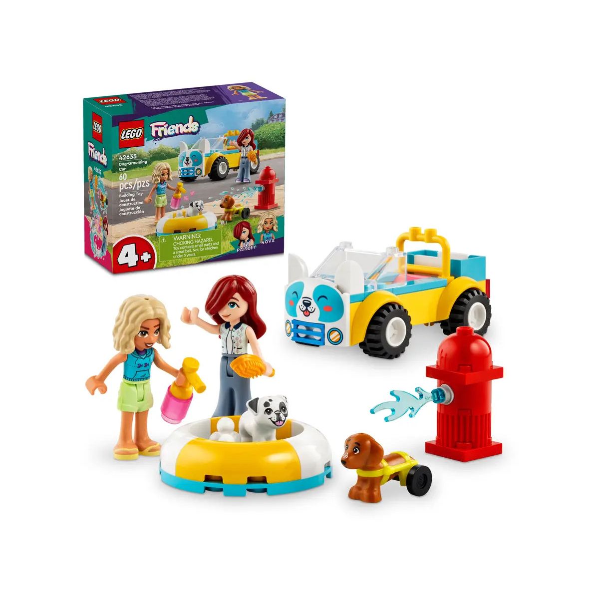 Klocki konstrukcyjne Lego Friends Samochód do pielęgnacji psów (42635)