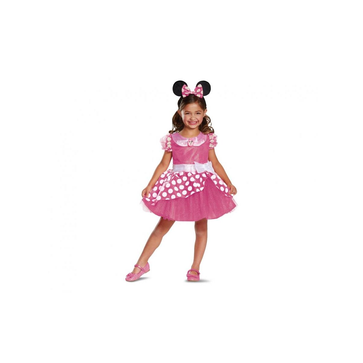 Kostium Godan Minnie Mouse Pink Deluxe rozm. S, 5-6 lat (129459L)