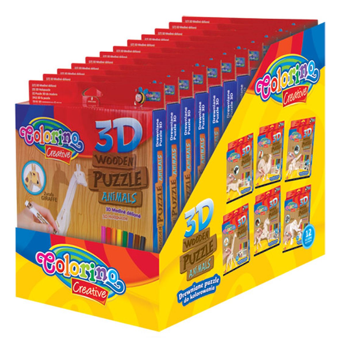 Puzzle Patio Colorino drewniane (32490)