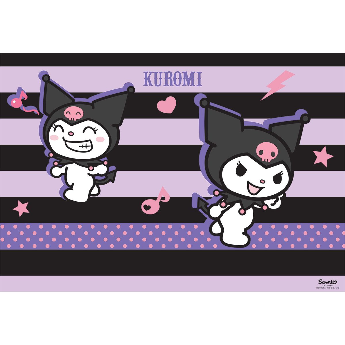 Podkład na biurko Kuromi mix płyta piśniowa pokryta okleiną PVC [mm:] 51x380 Bambino