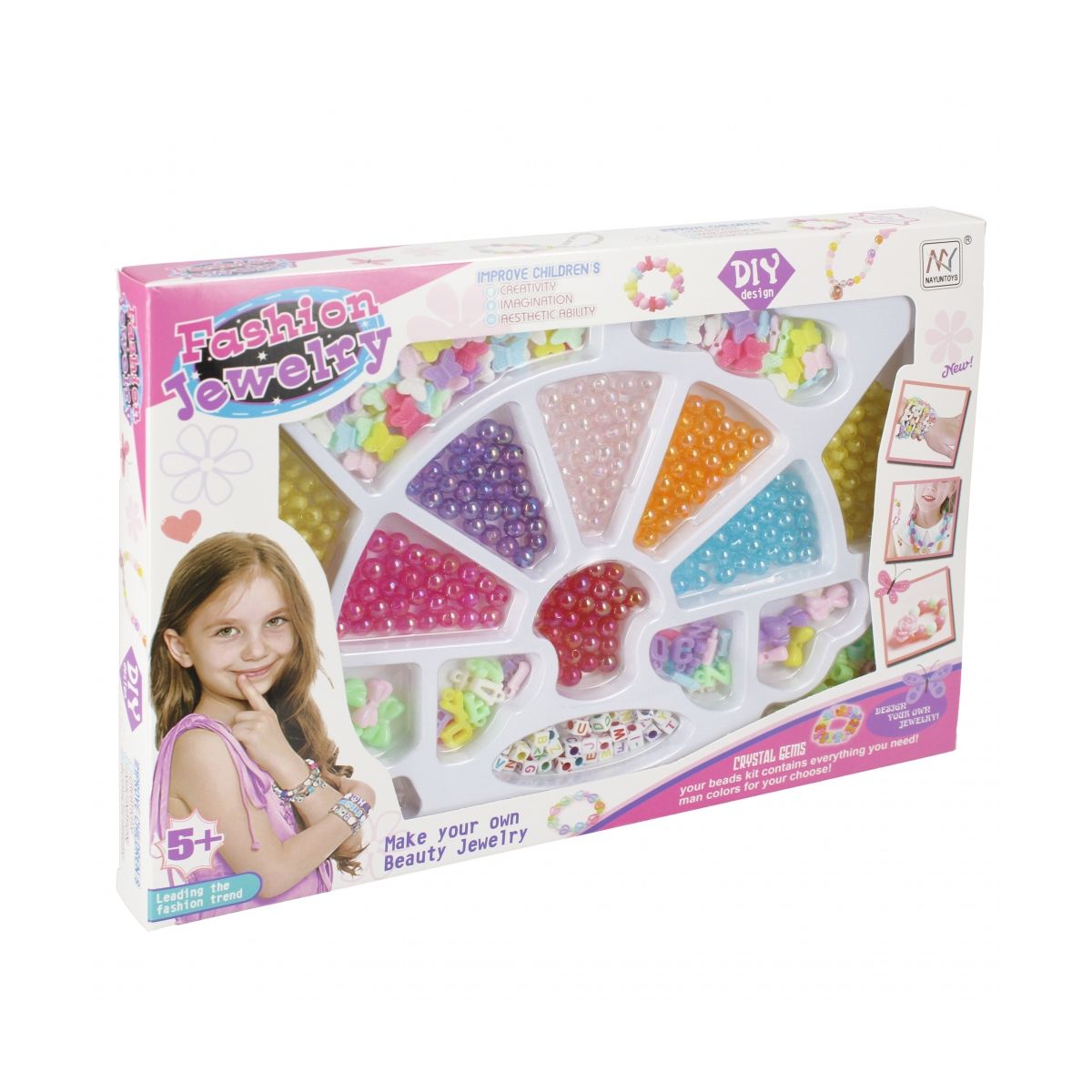 Koraliki dla dziewczynki do nawlekania Mega Creative (532515)