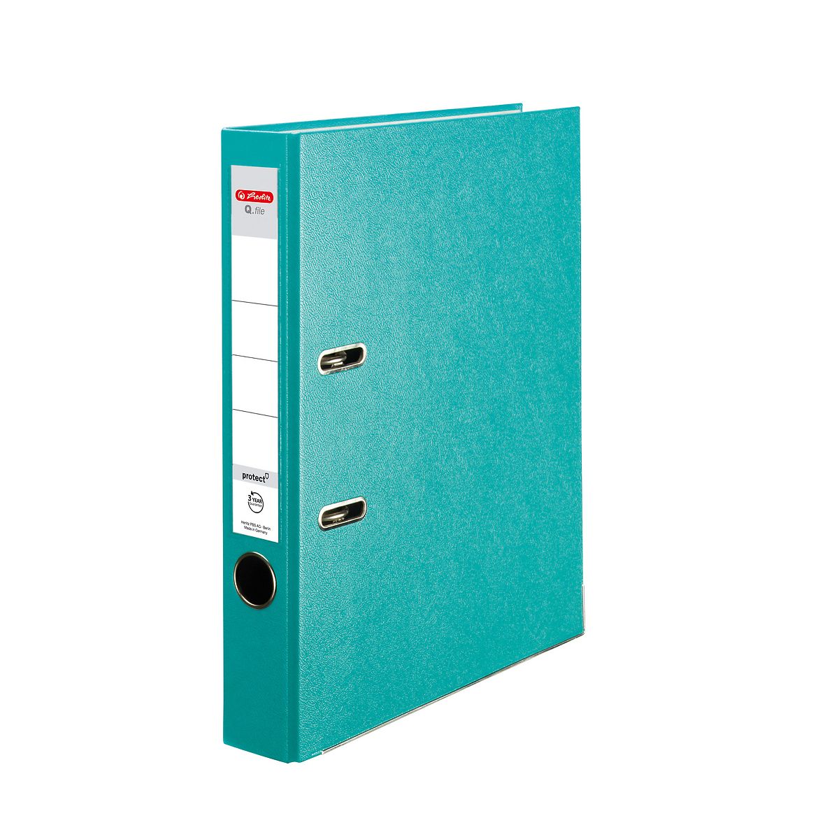 Segregator dźwigniowy Q. file Standard 0011178951 A4 50mm turkusowy Herlitz (300023549)