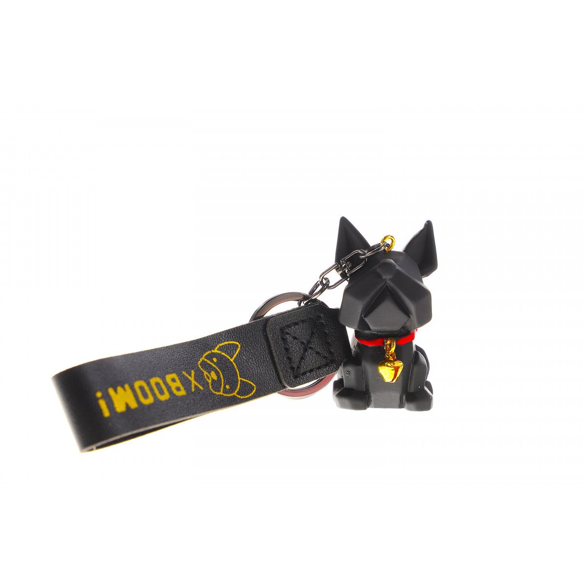 Brelok pies buldog francuski, mix kolorów pakowany po 1 szt.