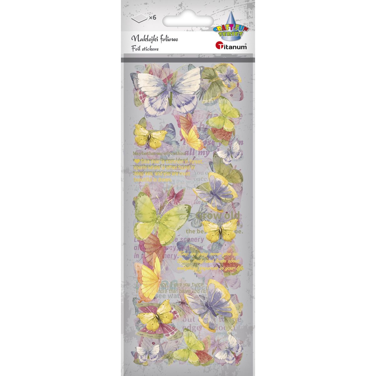 Naklejka (nalepka) Craft-Fun Series Naklejki foliowe 6 plansz Titanum (25YZ018)