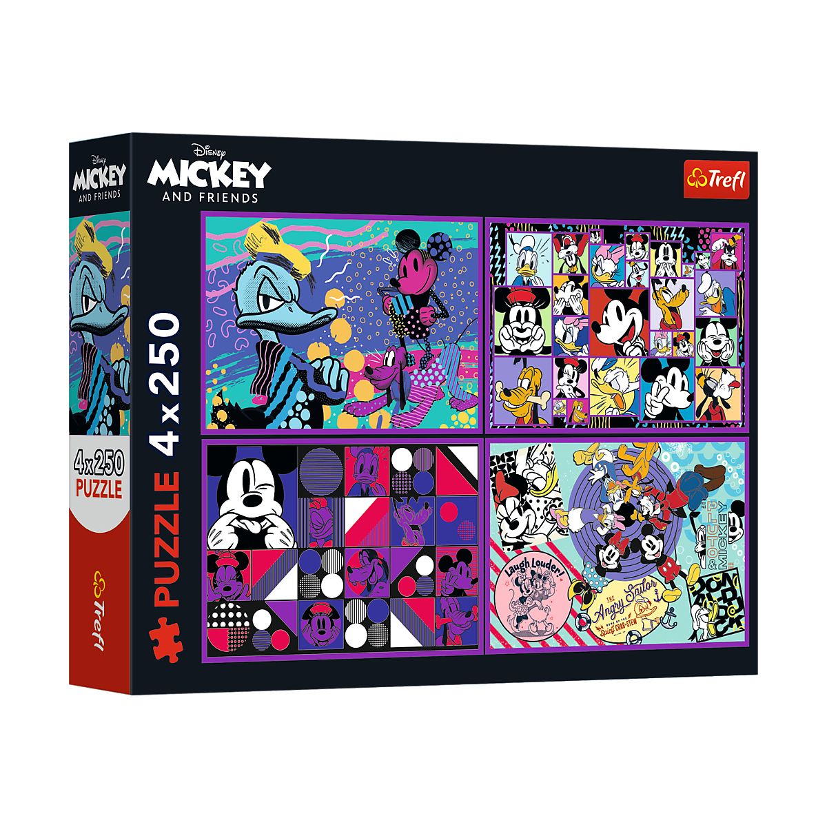 Puzzle Trefl Myszka Miki 4x250 el. (13308)