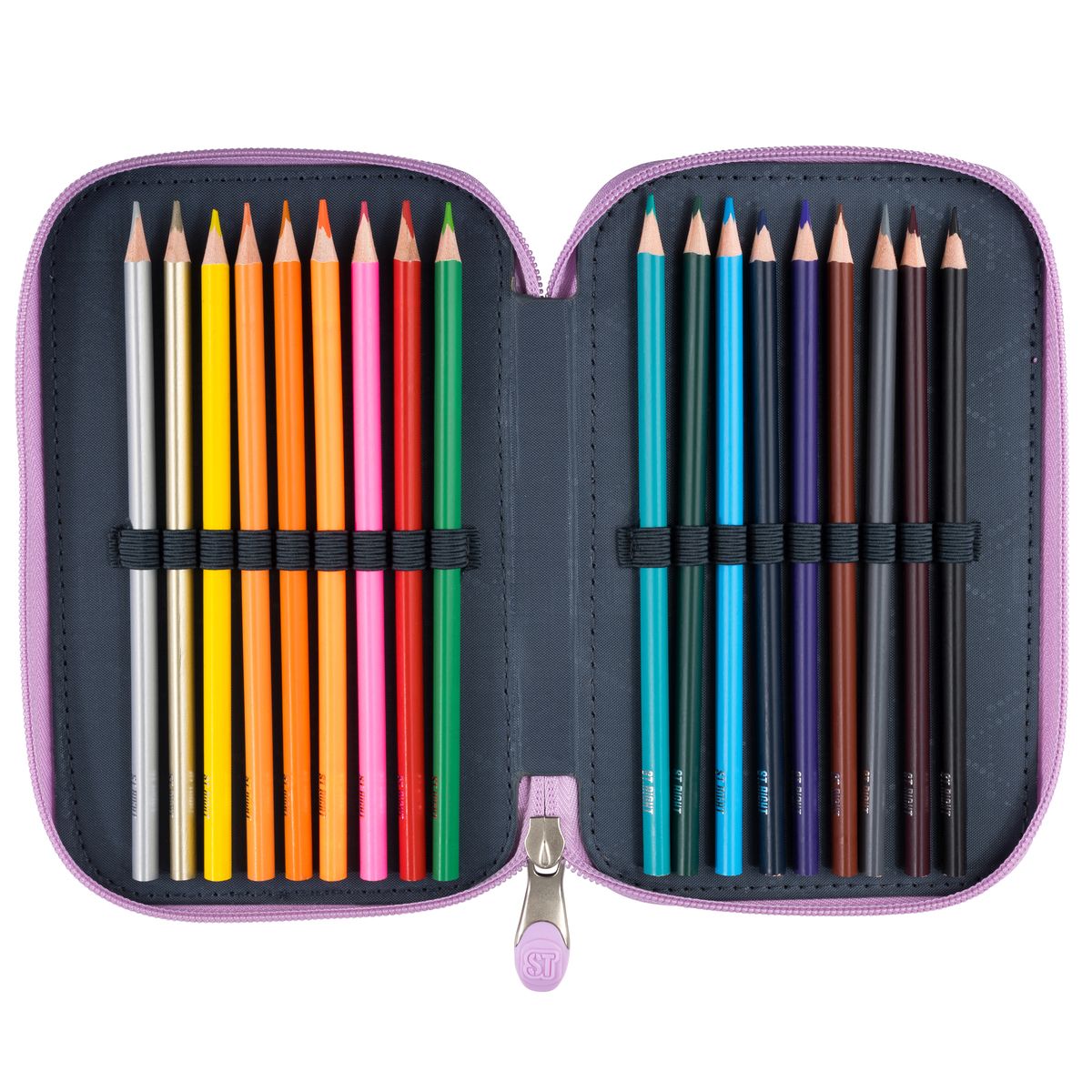 Piórnik PINK BUTTERFLIES pc-05 St.Right (z wyposażnieniem)